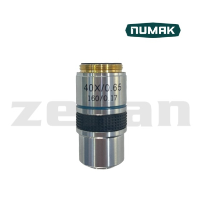 Objetivo acromático  40X para microscopio 107BN. Marca Numak