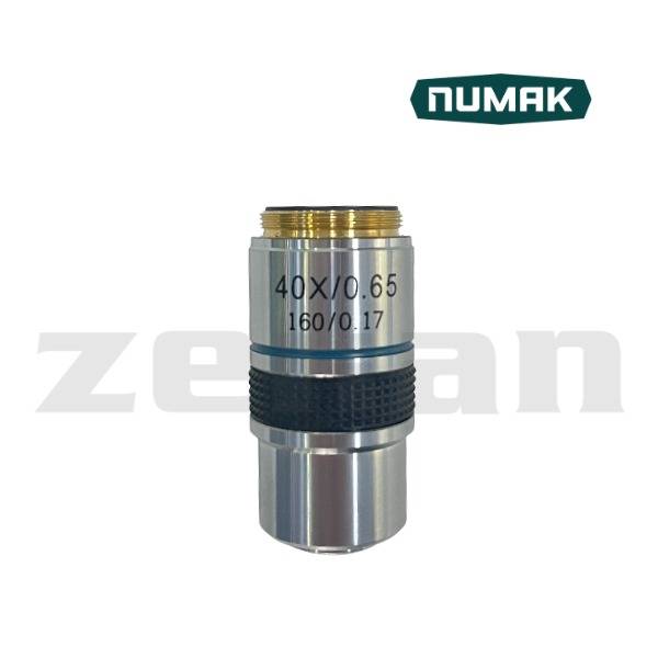 Objetivo acromático  40X para microscopio 107BN. Marca Numak