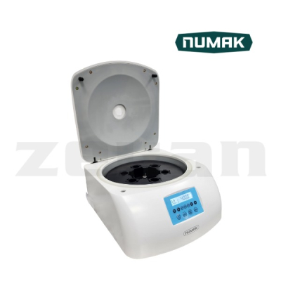 Centrífuga de mesa sin escobillas, p/ 6 tubos de 50 ml y reductores hasta 3 ml. Marca Numak, modelo HW6S