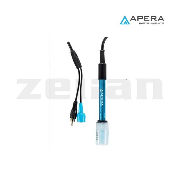 Electrodo combinado 3 en 1. mide pH y temperatura simultneamente. Marca Apera, modelo 201T-F