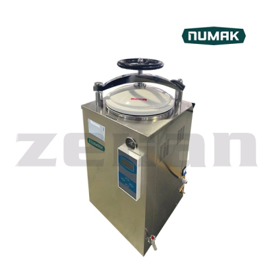 Autoclave vertical automático de 99 litros con secado e impresora de matriz de punto. Marca Numak, modelo ASN-99 DP