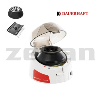 Microcentrífuga para 8 tubos eppendorf y tiras PCR, Marca Dauerhaft. Modelo Wende D-86K,