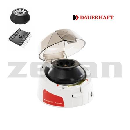 Microcentrífuga para 8 tubos eppendorf y tiras PCR, Marca Dauerhaft. Modelo Wende D-86K,