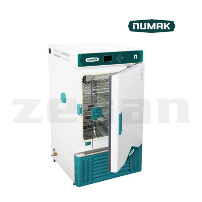 Incubadora refrigerada de 250 L con control de temperatura inteligente. Marca Numak, modelo HPI-250L REF
