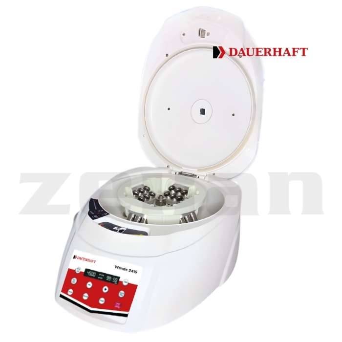 Macrocentrífuga a inducción con rotor oscilante para 24 tubos de 15 ml. Marca Dauerhaft, modelo Wende 2415